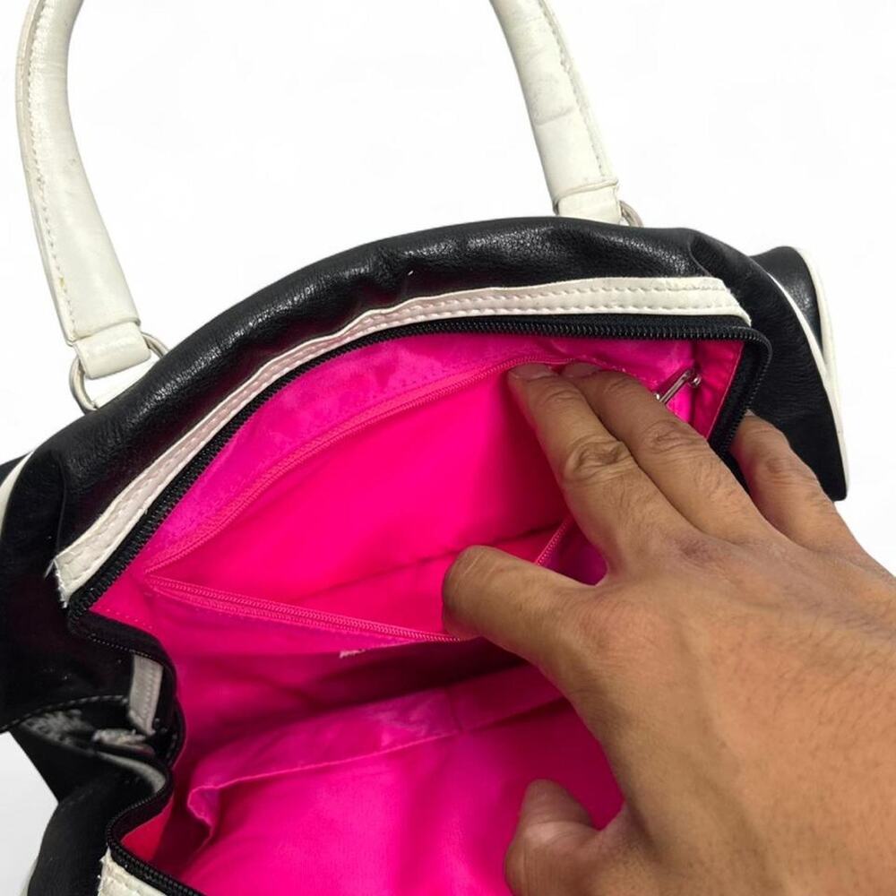Juicy Couture Vintage Leather Princess of a bowler bag blackwhite RARE JUICY BAG - Picture 7 of 8